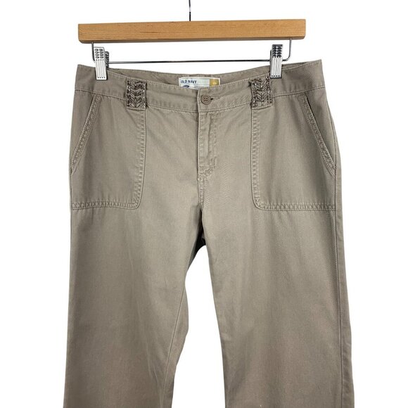 Old Navy Womens Low Waist Khaki Pants Size 4 - Picture 2 of 7